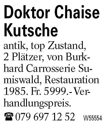 Doktor Chaise Kutsche
