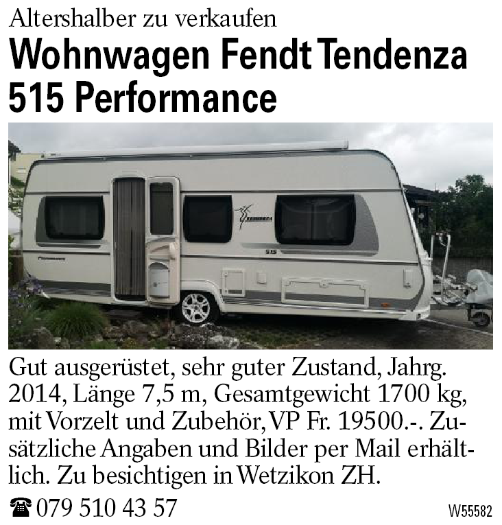 Wohnwagen Fendt Tendenza 515 Performance