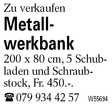 Metall-            werkbank
