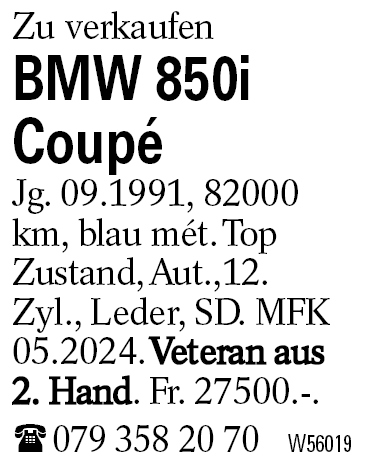 BMW 850i Coupé