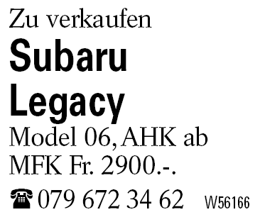 Subaru                 Legacy