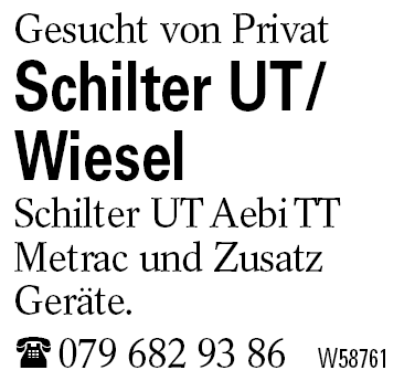 Schilter UT/Wiesel