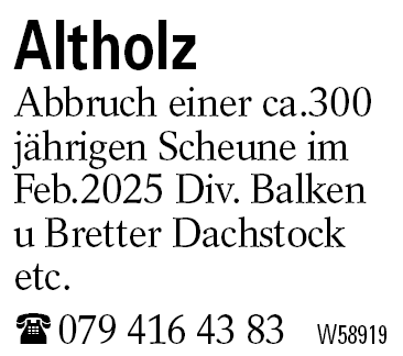 Altholz