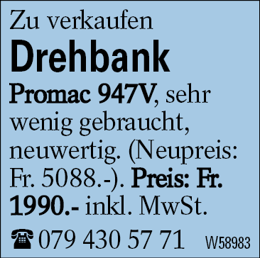 Drehbank