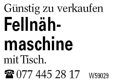 Fellnäh-      maschine