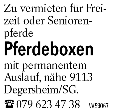 Pferdeboxen