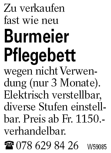 Burmeier          Pflegebett