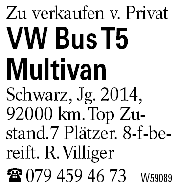 VW Bus T5 Multivan