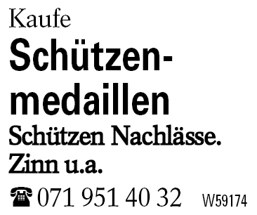 Schützen-          medaillen