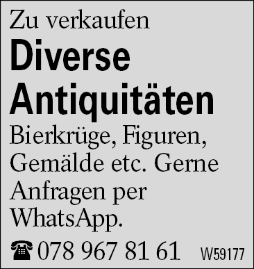 Diverse        Antiquitäten