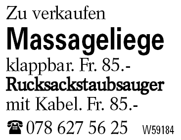 Massageliege