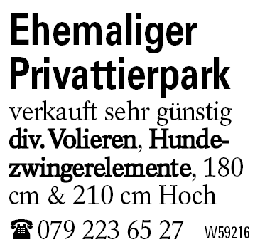 Ehemaliger Privattierpark