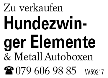 Hundezwinger Elemente