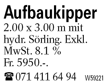 Aufbaukipper