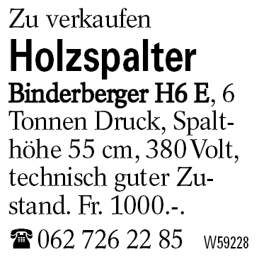 Holzspalter