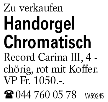 Handorgel Chromatisch