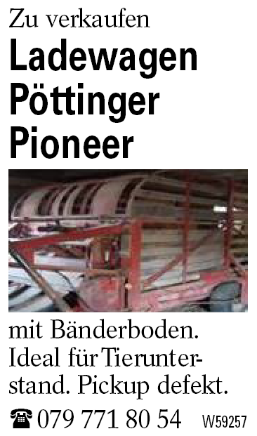 Ladewagen Pöttinger Pioneer