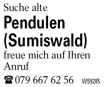 Pendulen    (Sumiswald)