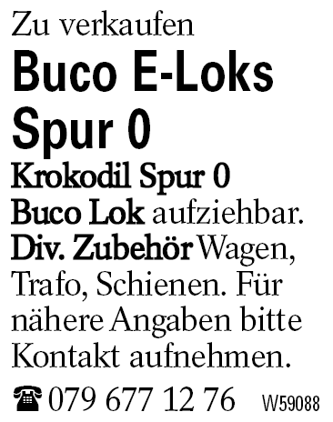 Buco E-Loks Spur 0