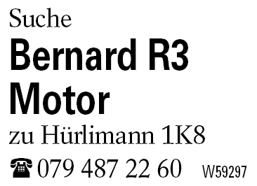 Bernard R3 Motor