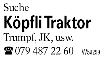 Köpfli Traktor