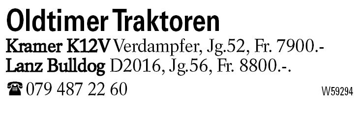 Oldtimer Traktoren