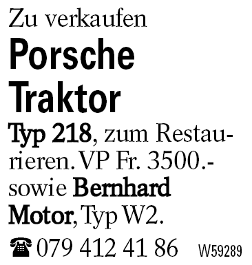 Porsche          Traktor