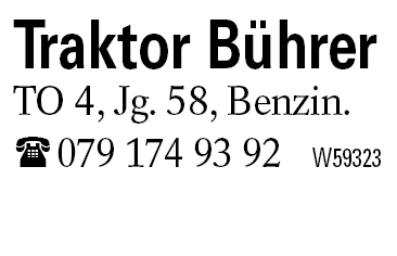 Traktor Bührer