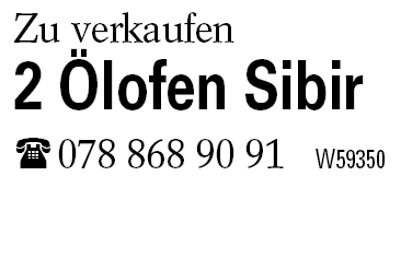 2 Ölofen Sibir