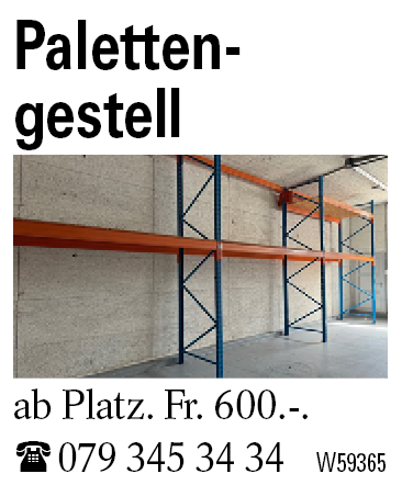 Paletten-      gestell