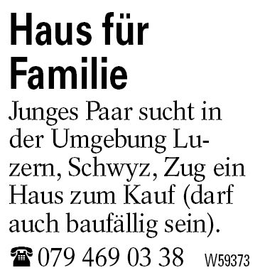 Haus für             Familie