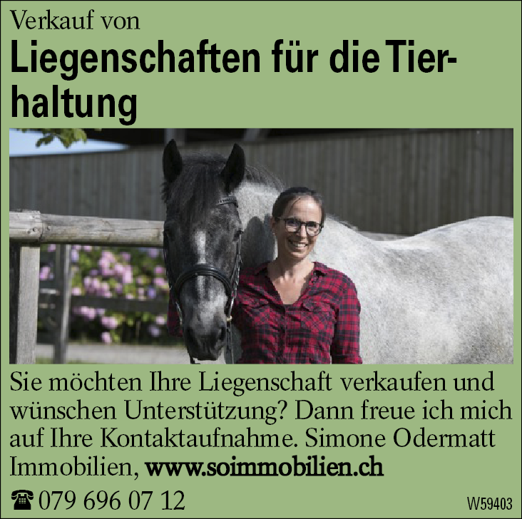 Liegenschaften für die Tierhaltung