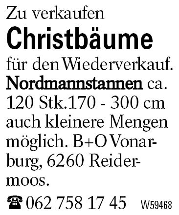 Christbäume