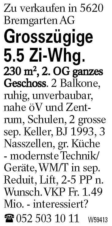 Grosszügige 5.5 Zi-Whg.