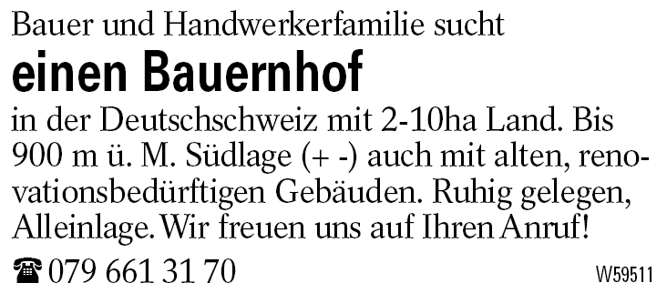 einen Bauernhof