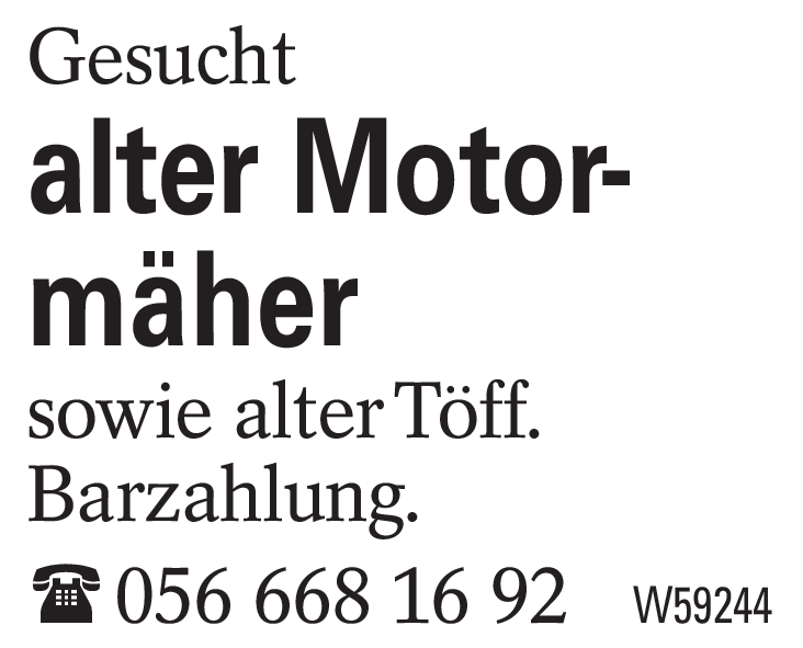 alter Motormäher