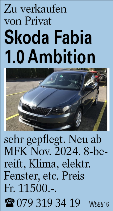 Skoda Fabia 1.0 Ambition