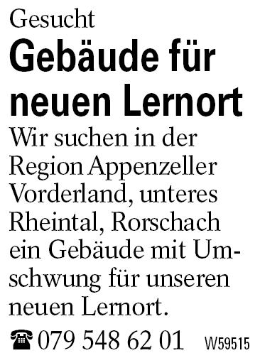 Gebäude für neuen Lernort