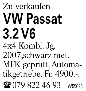 VW Passat                3.2 V6