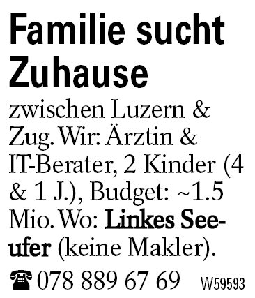 Familie sucht Zuhause