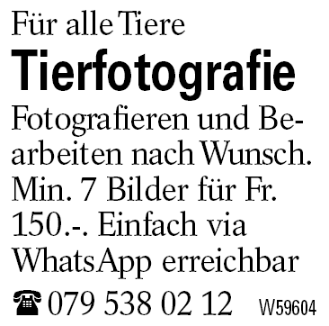 Tierfotografie