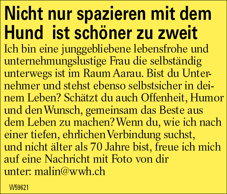 Nicht nur spazieren mit dem Hund  ist schöner zu zweit