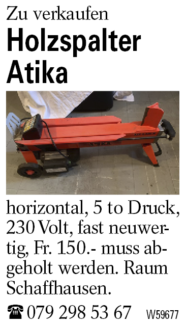 Holzspalter Atika