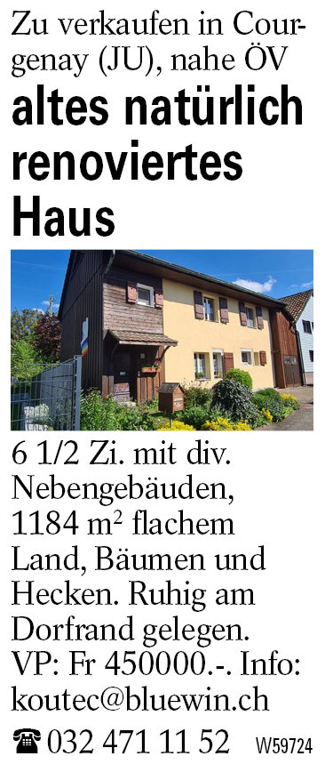 altes natürlich renoviertes Haus