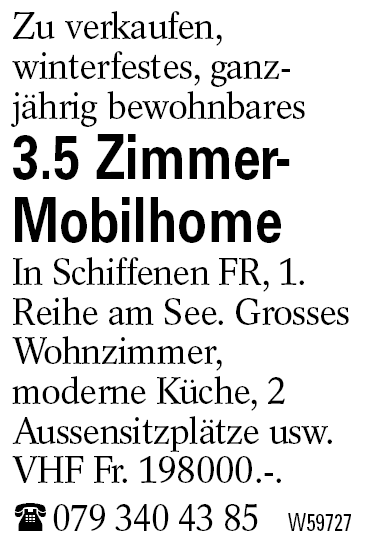 3.5 Zimmer-Mobilhome