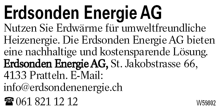 Erdsonden Energie AG