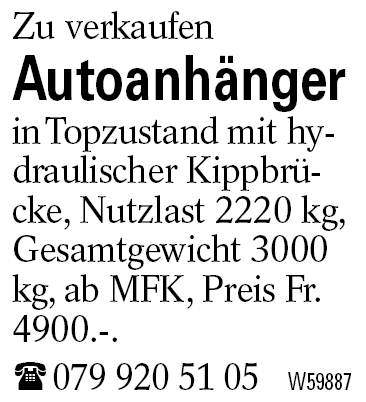 Autoanhänger