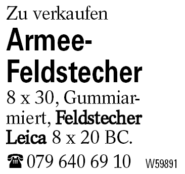 Armee-          Feldstecher