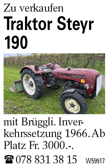 Traktor Steyr 190