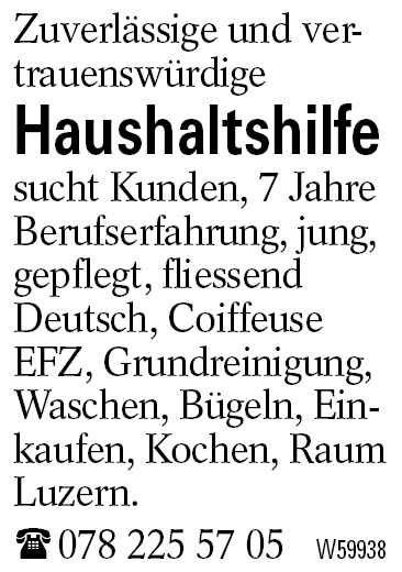 Haushaltshilfe